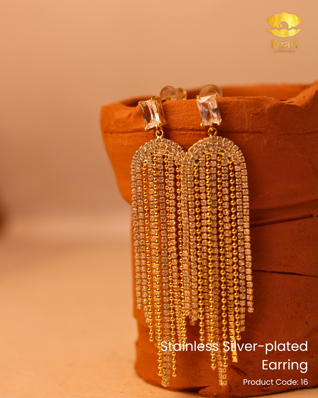 Stainless Silver-plated Top | 16
