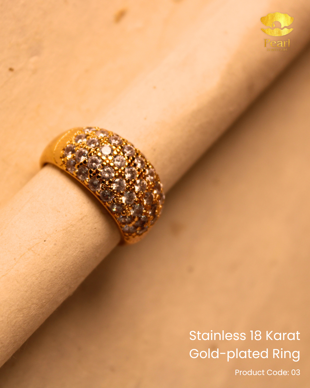 Stainless 18K Gold Plated Ring | 03