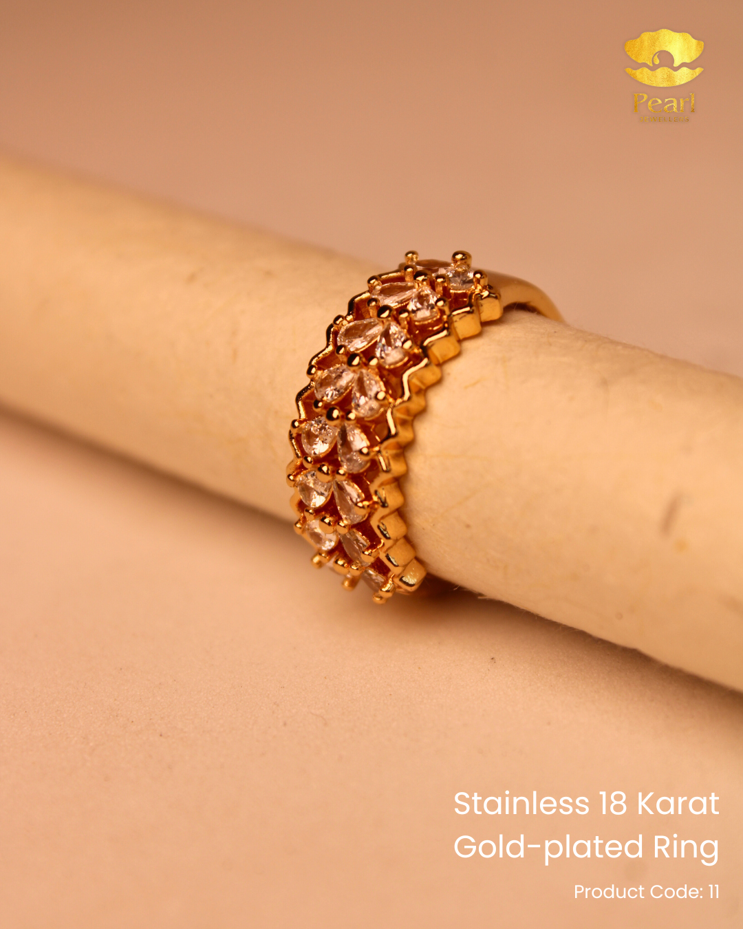 Stainless 18K Gold Plated Ring | 11