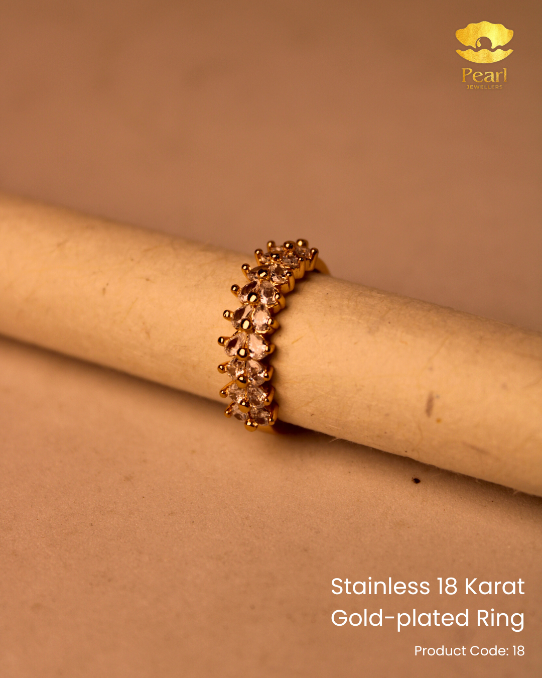 Stainless 18K Gold Plated Ring | 18