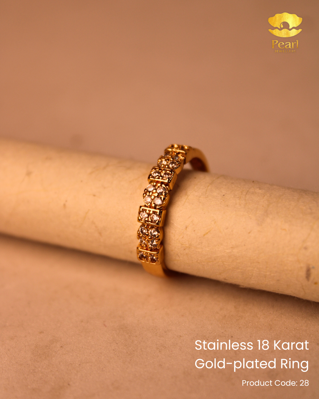 Stainless 18K Gold Plated Ring | 28