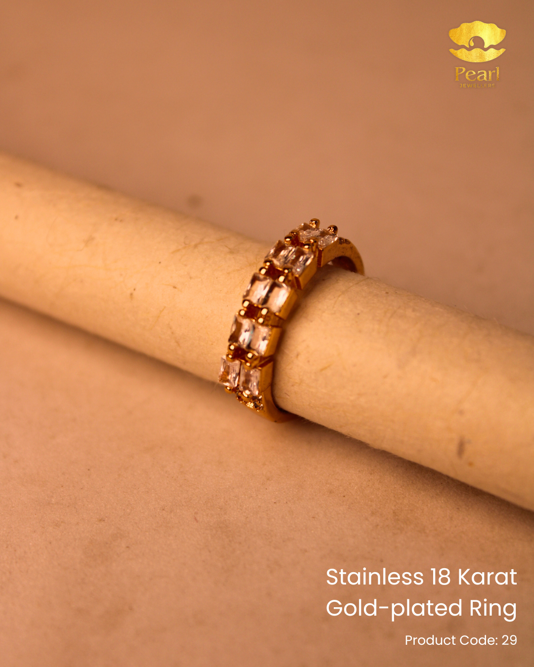 Stainless 18K Gold Plated Ring | 29