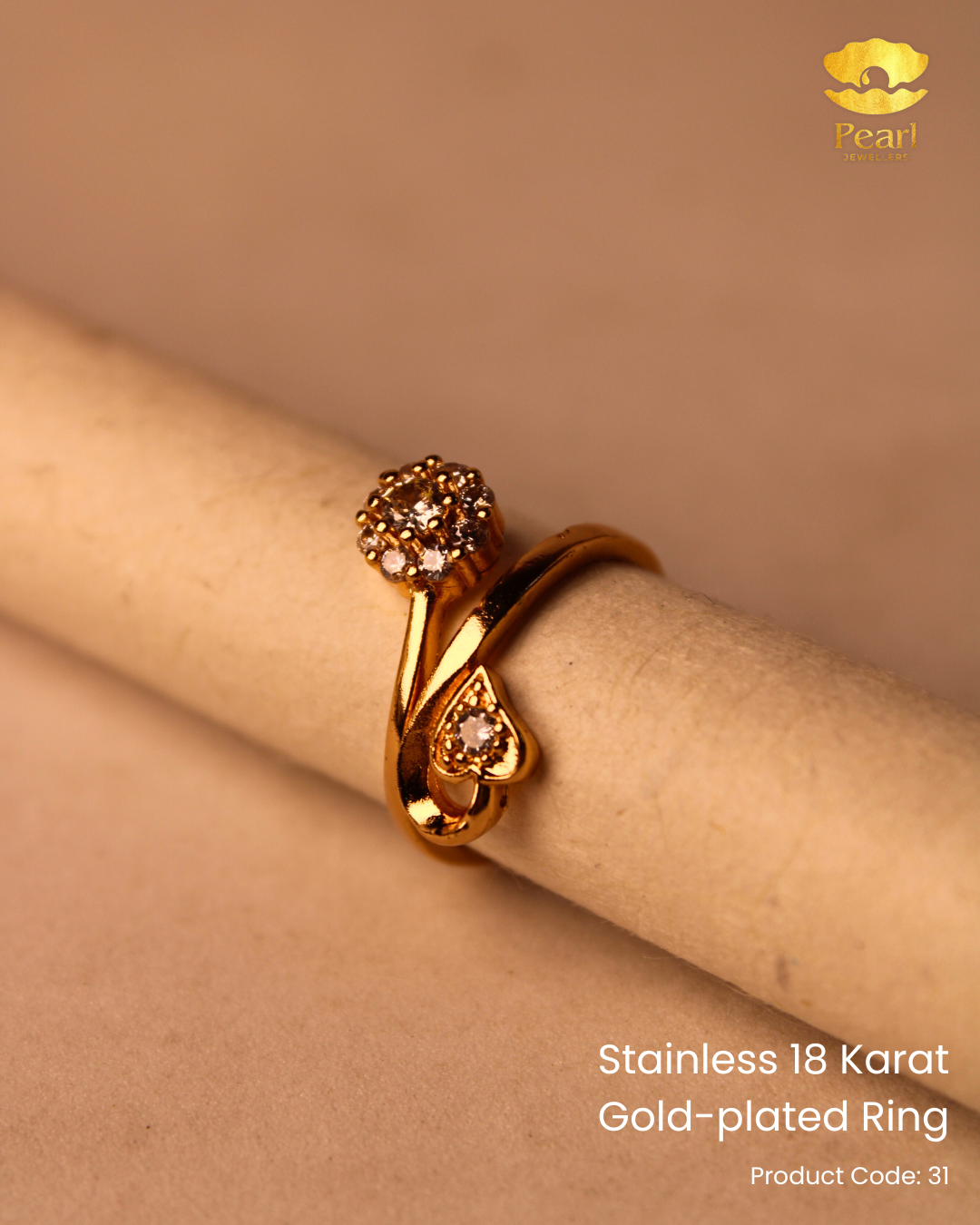Stainless 18K Gold Plated Ring | 31