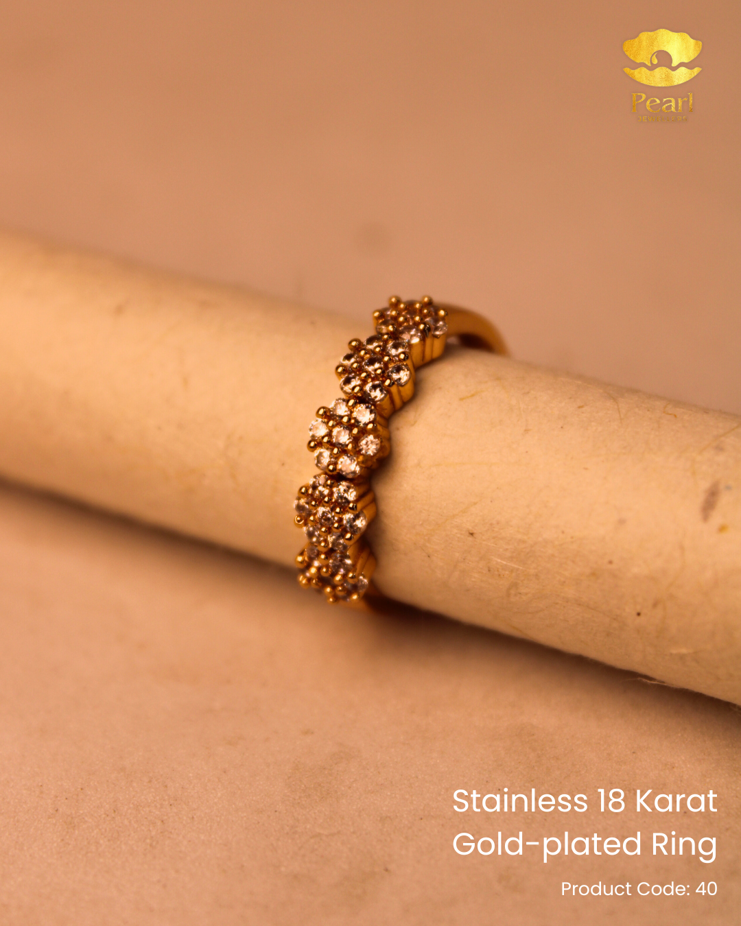 Stainless 18K Gold Plated Ring | 40