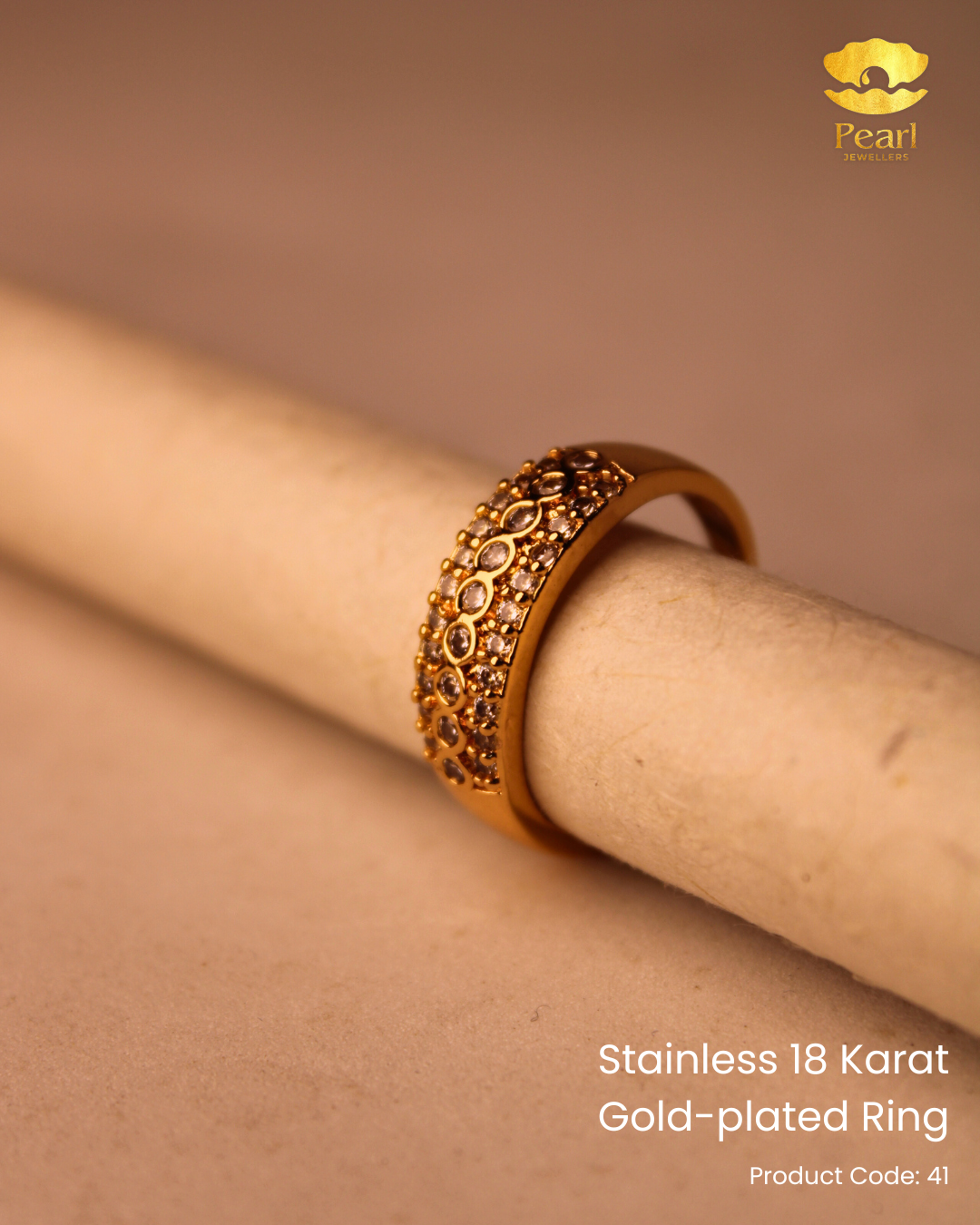 Stainless 18K Gold Plated Ring | 41