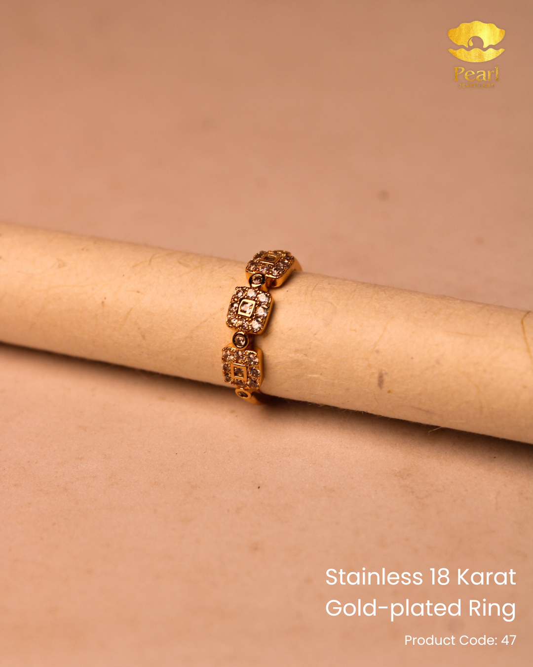 Stainless 18K Gold Plated Ring | 45