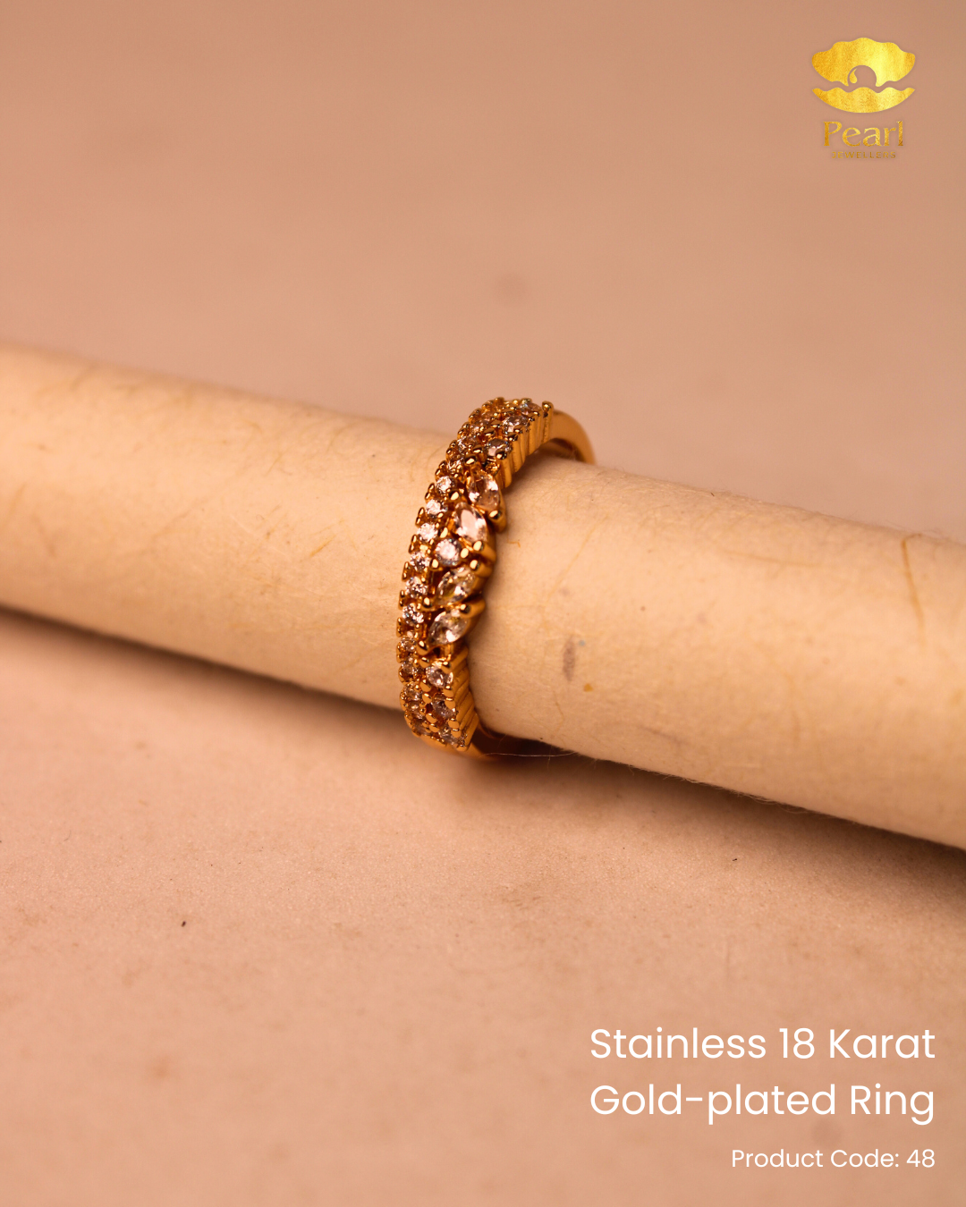 Stainless 18K Gold Plated Ring | 48