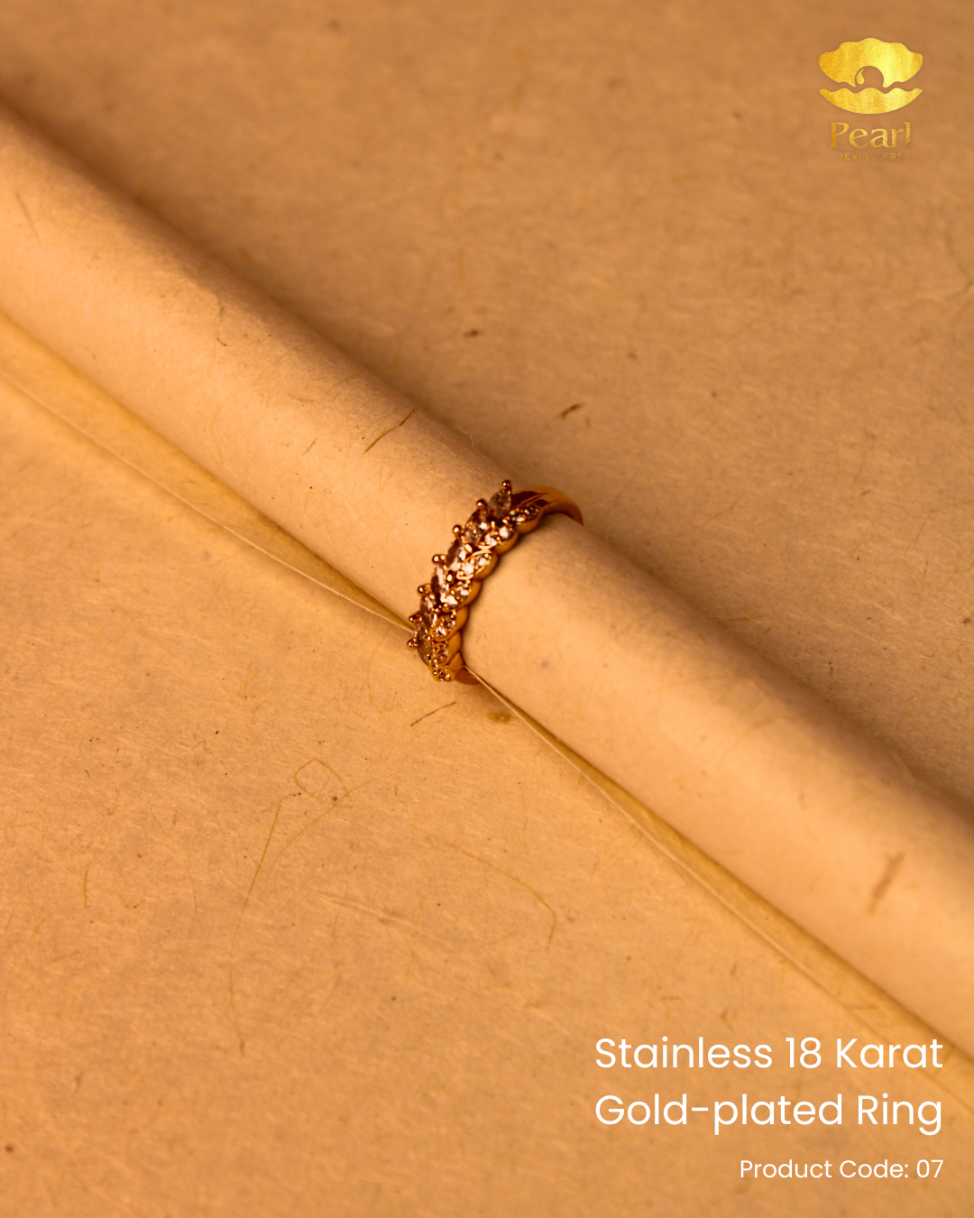 Stainless 18K Gold Plated Ring | 07