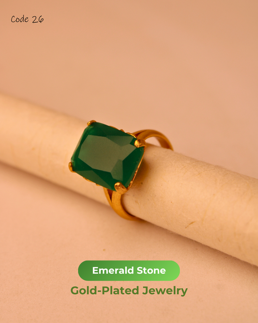 Emerald Stone Gold Plated Jewelry | 26
