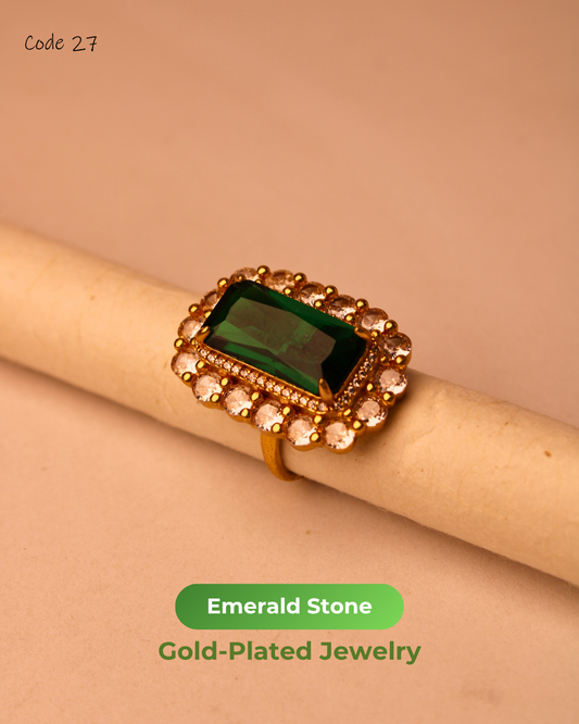 Emerald Stone Gold Plated Jewelry | 27