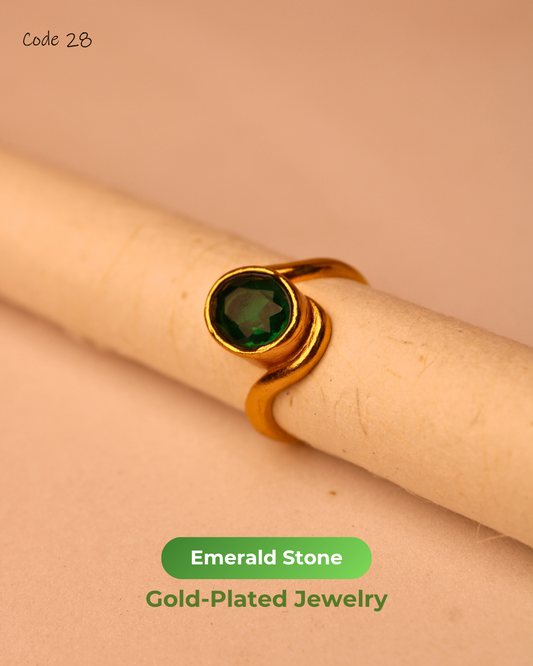 Emerald Stone Gold Plated Jewelry | 28