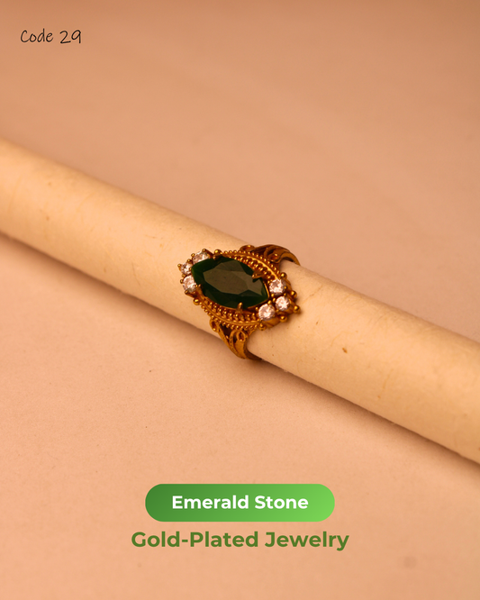 Emerald Stone Gold Plated Jewelry | 29