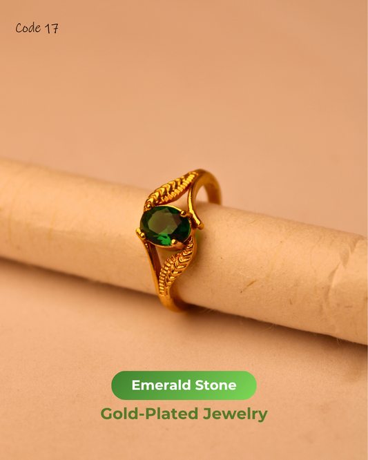 Emerald Stone Gold Plated Jewelry | 17