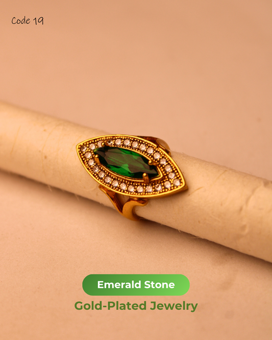 Emerald Stone Gold Plated Jewelry | 19