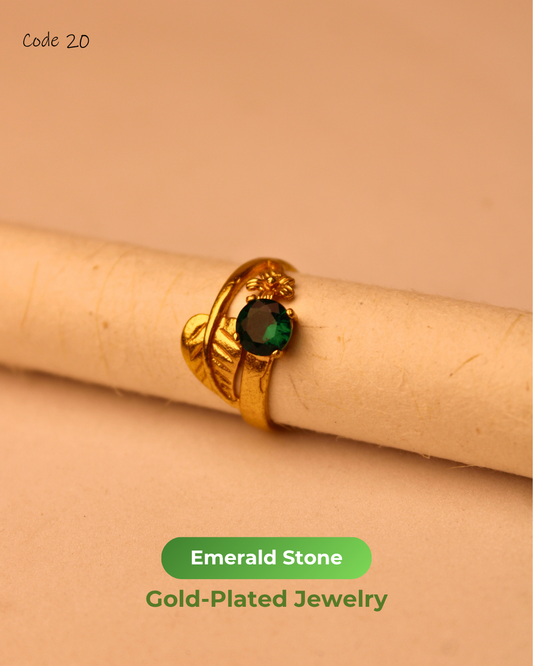 Emerald Stone Gold Plated Jewelry | 20