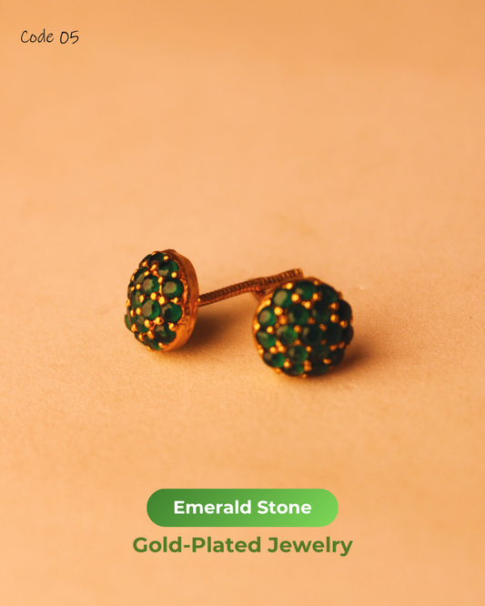 Emerald Stone Gold Plated Jewelry | 05