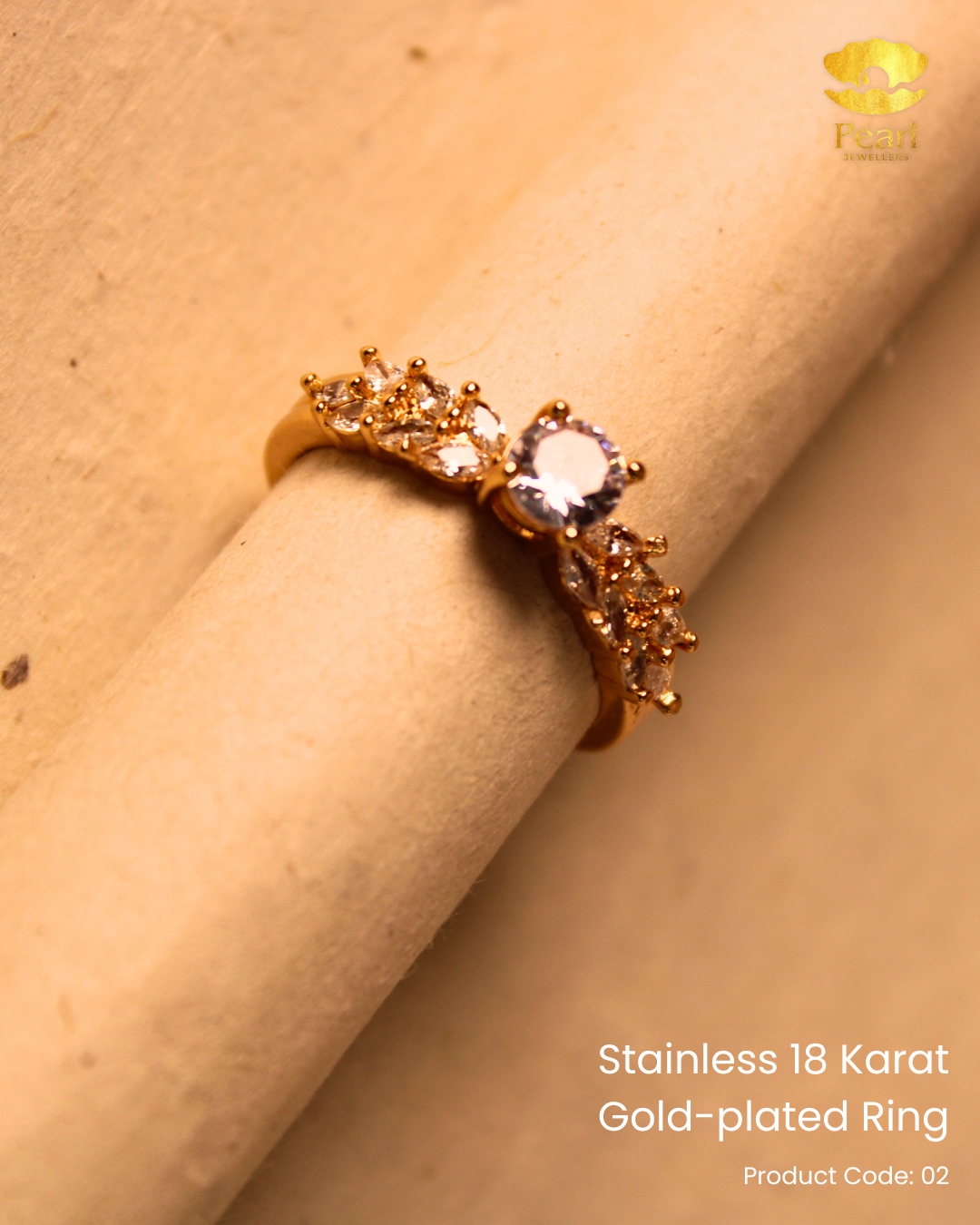 Stainless 18K Gold Plated Ring | 02