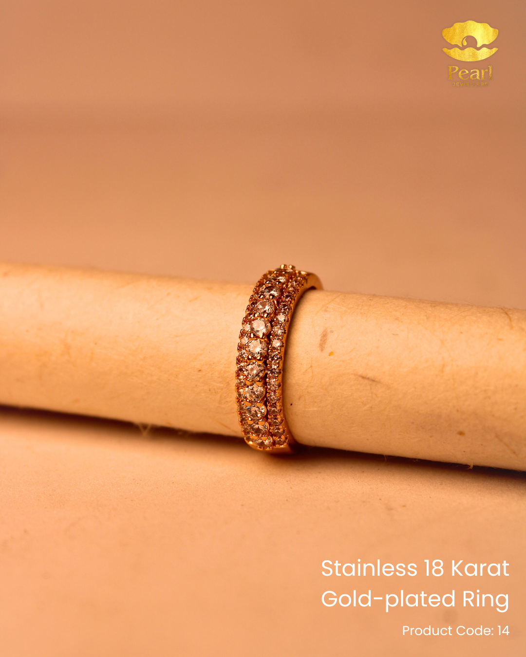 Stainless 18K Gold Plated Ring | 14