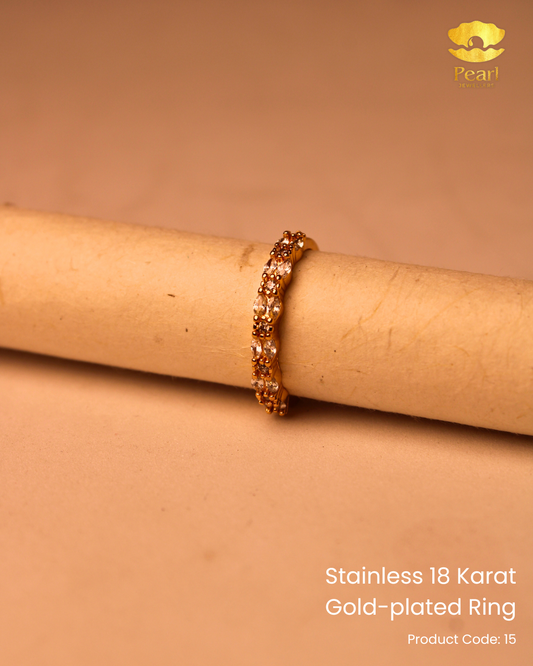 Stainless 18K Gold Plated Ring | 15