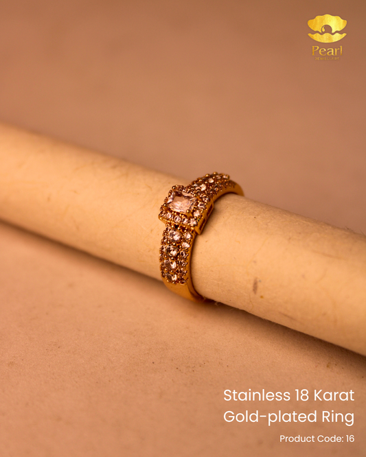 Stainless 18K Gold Plated Ring | 16