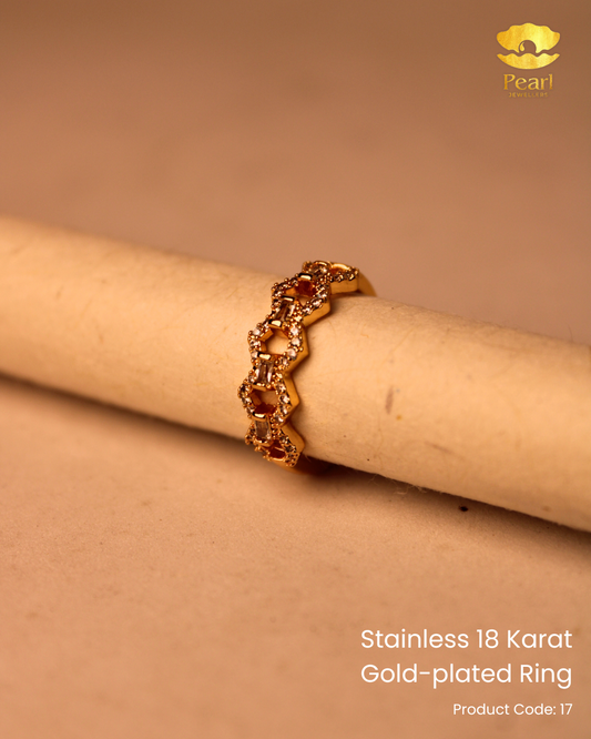 Stainless 18K Gold Plated Ring | 17