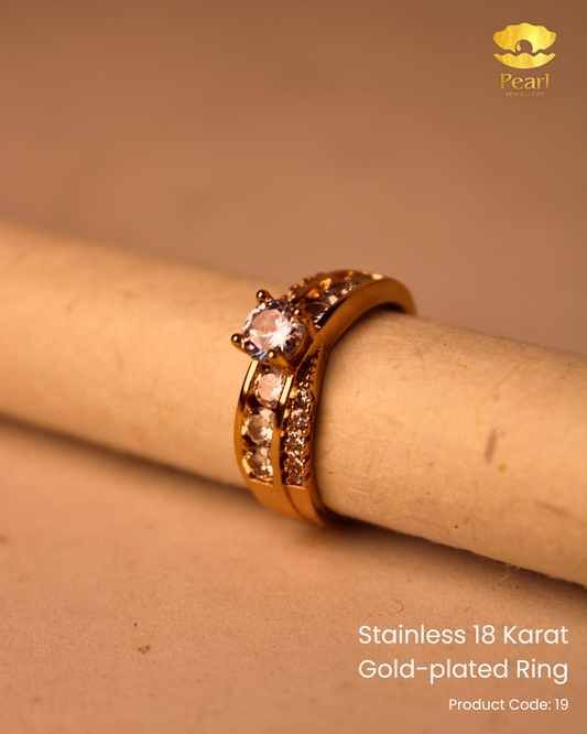 Stainless 18K Gold Plated Ring | 19