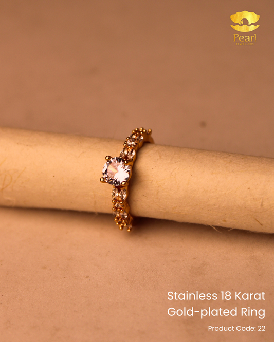 Stainless 18K Gold Plated Ring | 22