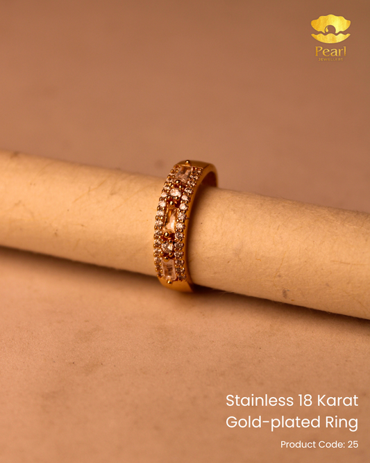 Stainless 18K Gold Plated Ring | 25