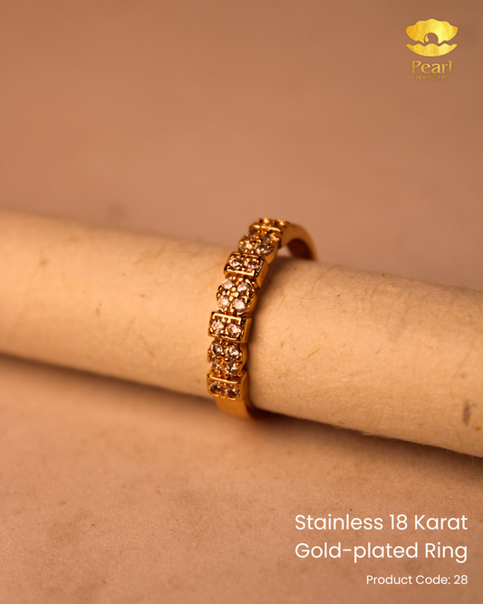 Stainless 18K Gold Plated Ring | 28