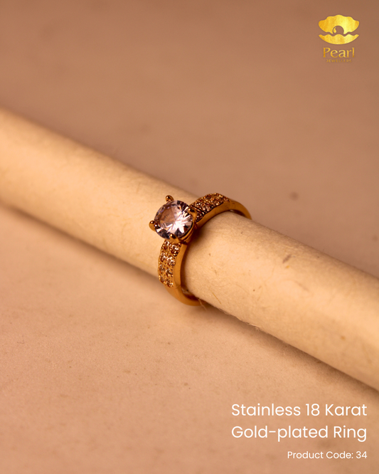 Stainless 18K Gold Plated Ring | 34