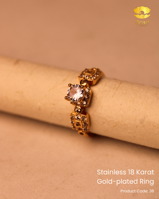 Stainless 18K Gold Plated Ring | 36