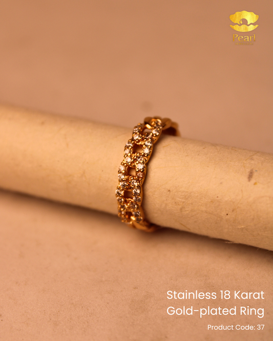 Stainless 18K Gold Plated Ring | 37