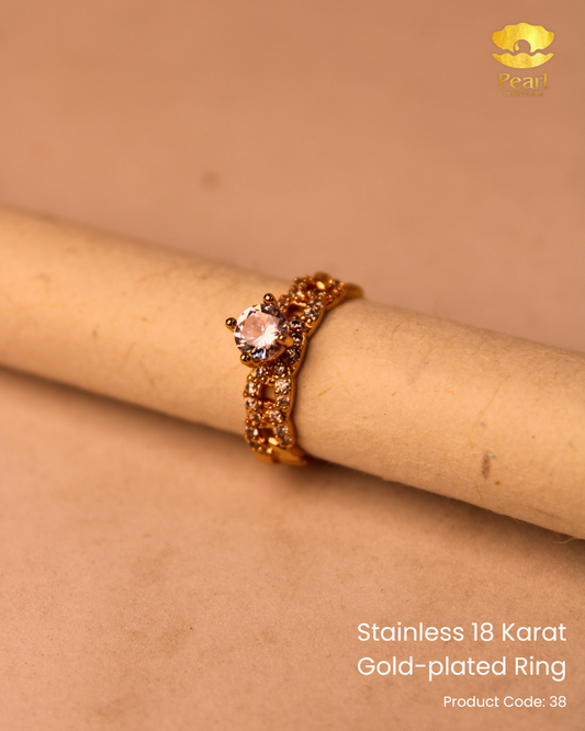 Stainless 18K Gold Plated Ring | 38
