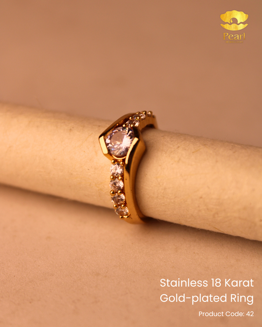 Stainless 18K Gold Plated Ring | 42