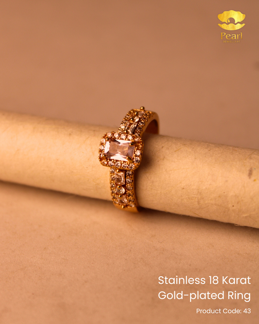 Stainless 18K Gold Plated Ring | 43