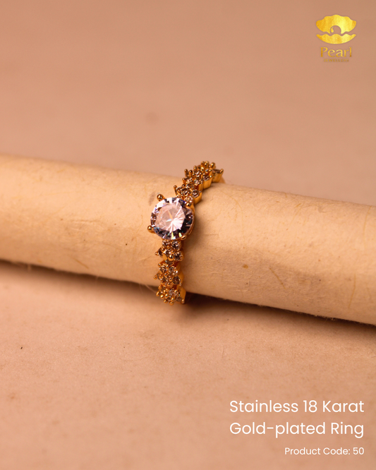 Stainless 18K Gold Plated Ring | 50