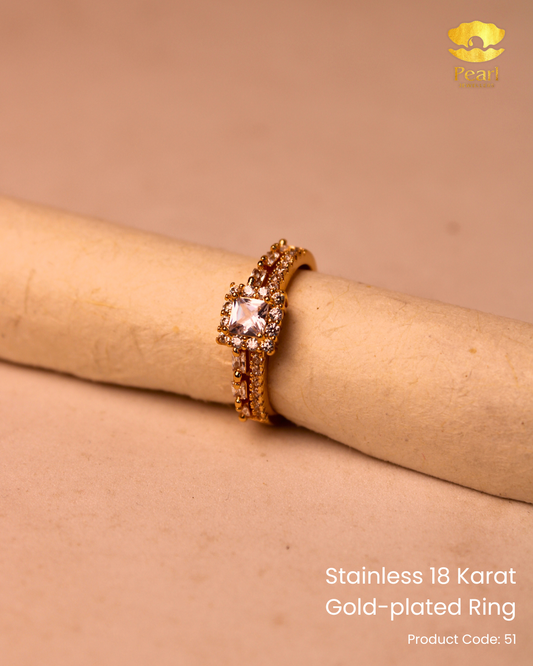 Stainless 18K Gold Plated Ring | 51