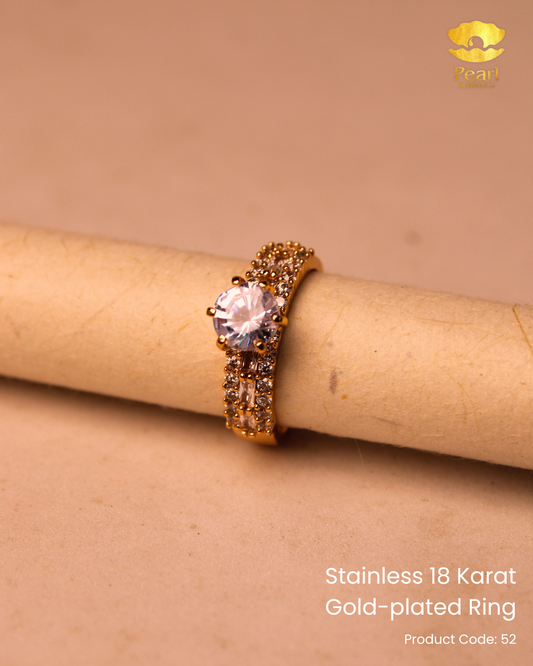 Stainless 18K Gold Plated Ring | 52