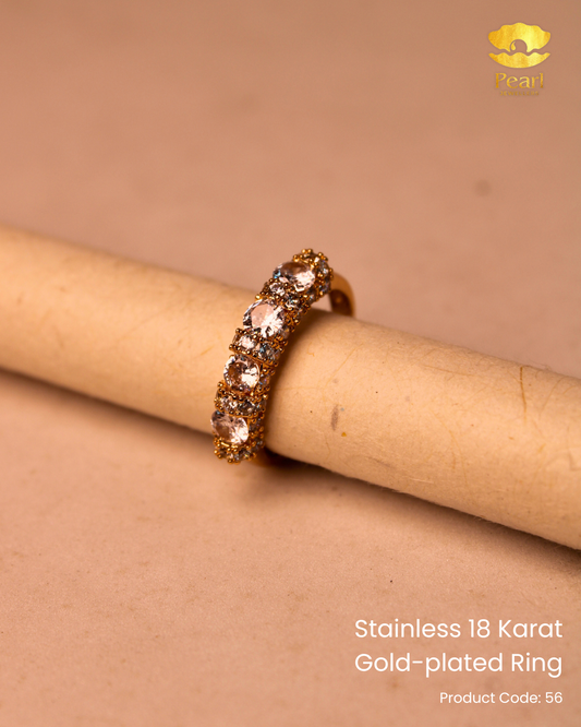 Stainless 18K Gold Plated Ring | 56