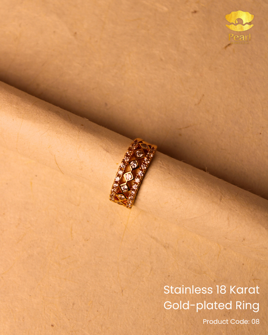 Stainless 18K Gold Plated Ring | 08